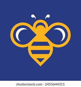 Bee logo. Icon design. Template elements	