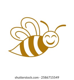 Bee logo icon design template