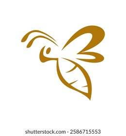 Bee logo icon design template