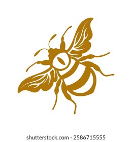 Bee logo icon design template