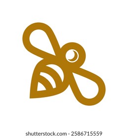 Bee logo icon design template