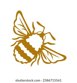 Bee logo icon design template