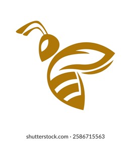 Bee logo icon design template