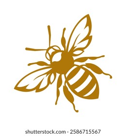 Bee logo icon design template