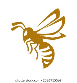 Bee logo icon design template