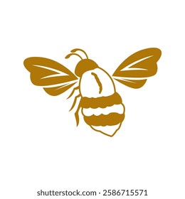 Bee logo icon design template