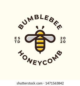 Bee logo and icon design vector.