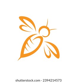logotipo de abejas e ilustración vectorial de diseño de iconos