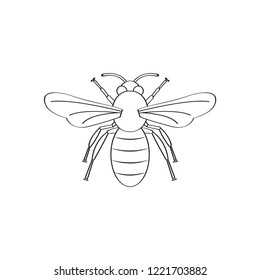 Bee logo icon graphic symbol 