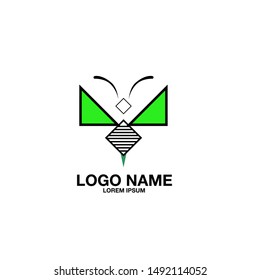 bee logo icon for honey product