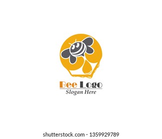 Bee Logo icon Template vector design
