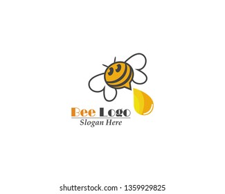 Bee Logo icon Template vector design