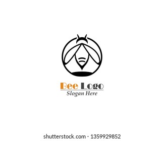 Bee Logo icon Template vector design