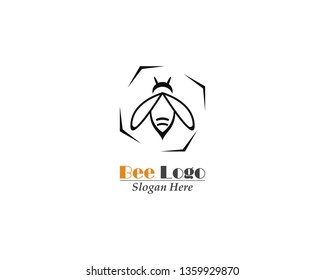 Bee Logo icon Template vector design
