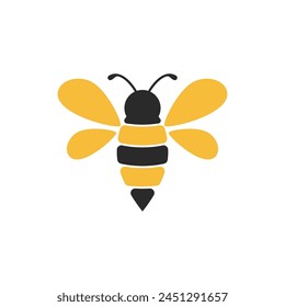 Bee Logo icon vector flat design eps 10