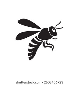 Bee Logo icon vector flat design