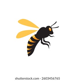 Bee Logo icon vector flat design