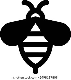 Ilustración vectorial de icono de logotipo de abeja