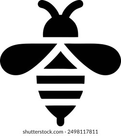 Bee logo icon vector illustration