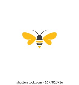 Diseño vectorial de la ilustración de Bee Logo