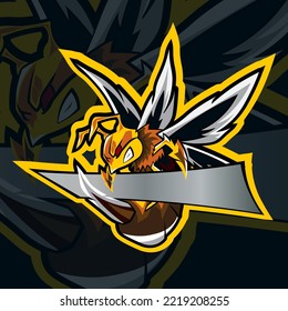 bee logo illustration, vector eps 10