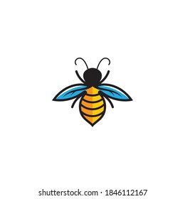 Bee logo images illustration design