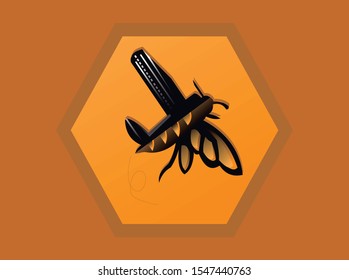 the bee logo is made for you to look for a bee logo like this