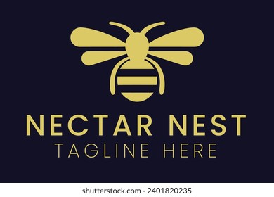 bee logo, modern honey bee, honey bee clean logo, clipart, sublimation