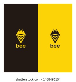 bee logo in a modern style, bee icon