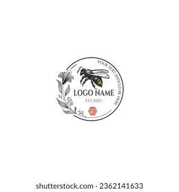 Bee Logo. Premium quality editable vector template