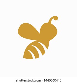 Bee logo with a simple concept
