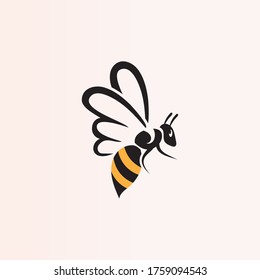 Bee logo simple creative inspiration for business template vector design