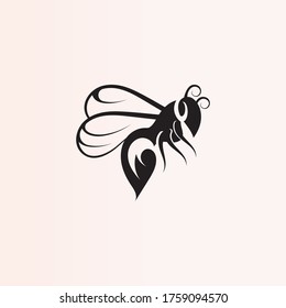 Bee logo simple creative inspiration for business template vector design