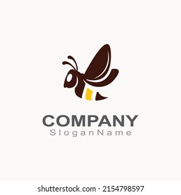 Bee logo simple creative inspiration for business template vector animal design