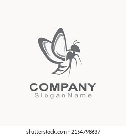 Bee logo simple creative inspiration for business template vector animal design