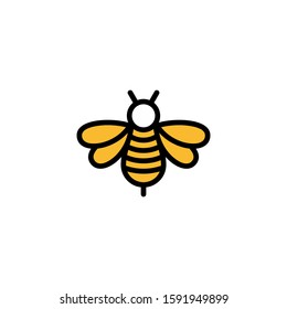 Bee logo stock image abstract