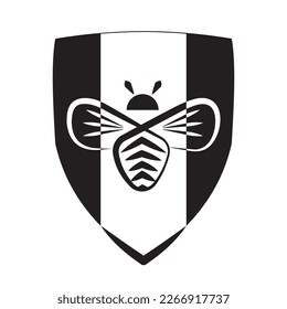 bee logo and symbol vector for illustration, fast and sweet