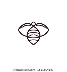 bee logo template , creative design concept, vector