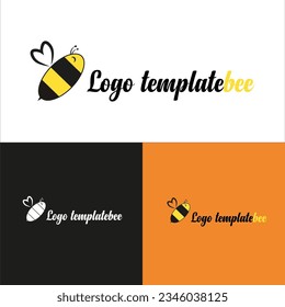 bee logo template bee vector 