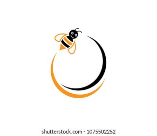 Bee Logo Template vector icon illustration design