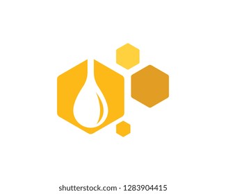 Bee Logo Template vector icon illustration design