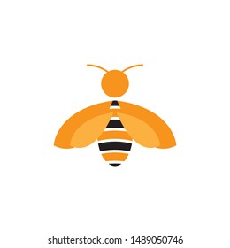 Bee logo template vector icon design