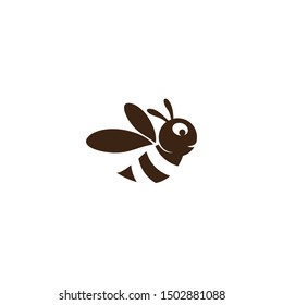 Bee logo template vector icon