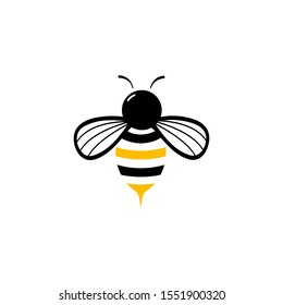 Bee Logo Template vector icon illustration design