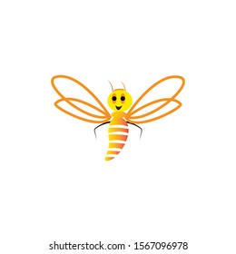 Bee Logo Template vector icon illustration design