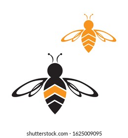 Bee Logo Template vector icon illustration design