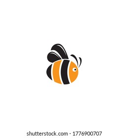 Bee logo template vector icon design