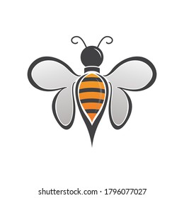 Bee Logo Template vector icon illustration design
