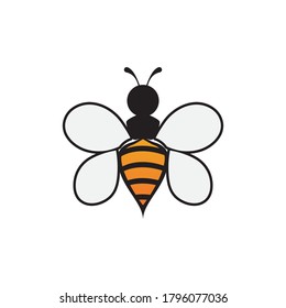 Bee Logo Template vector icon illustration design
