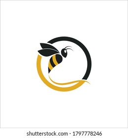Bee Logo Template vector icon illustration design